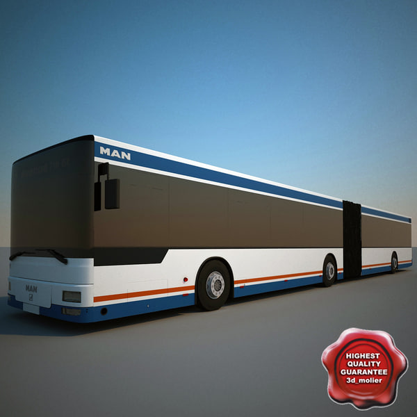 articulated bus man ng313 3d model