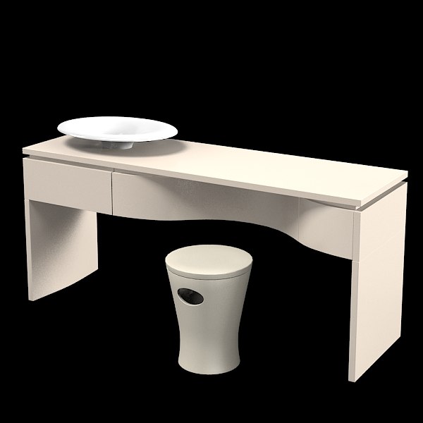 kohler k-2438 vanity luxury bathroom furniture sink pouf seat wash ...