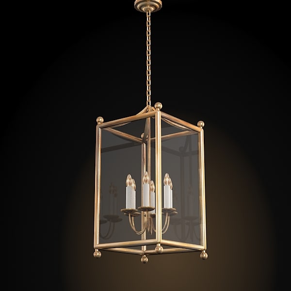 Searched 3d Models For Lantern Pendant Chandelier Classic Lantern Pendant Suspension Cage Candle Chandelier