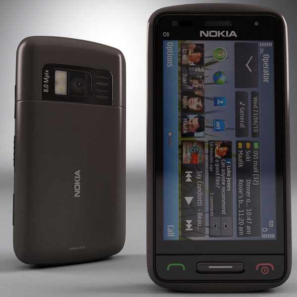 3ds Max Nokia C6 01 Grey 3ds max nokia c6 01 grey