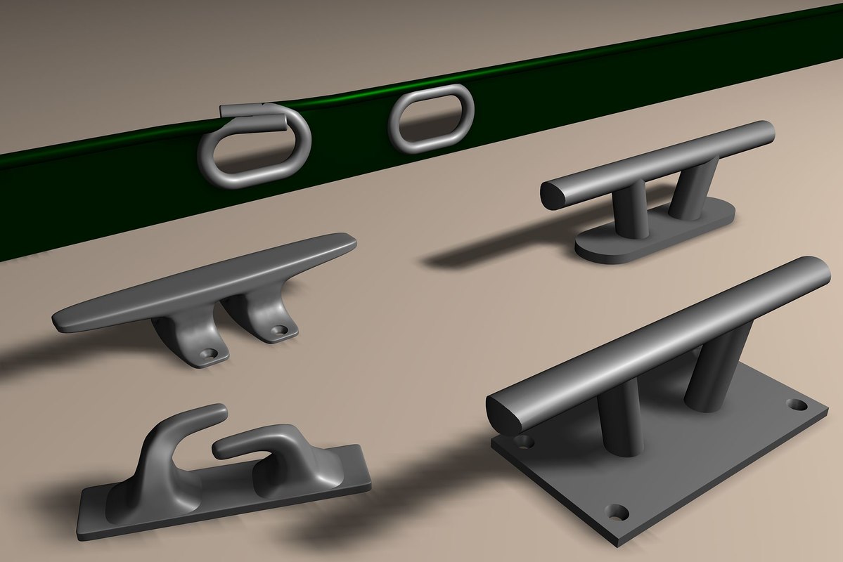 model boat deck cleats set cleats boats 3d model model boat deck cleats set cleats boats 3d model