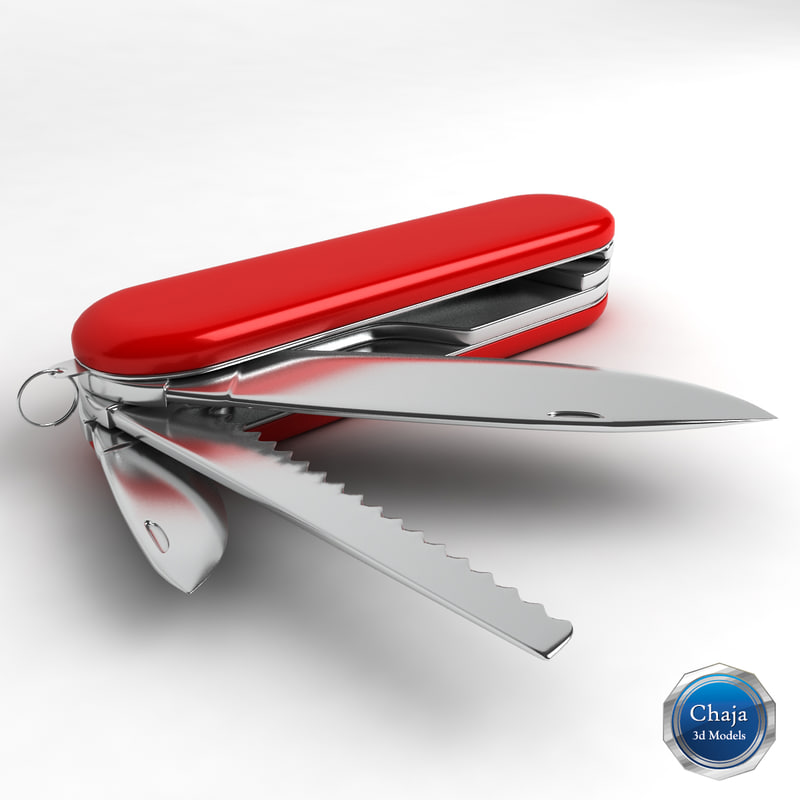3d model swiss army knife