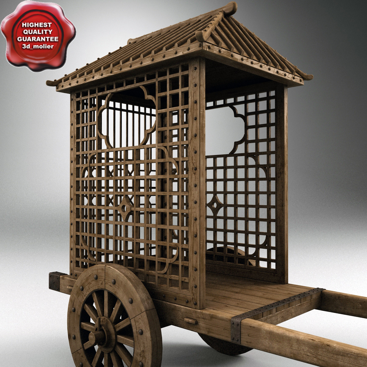 chinese wooden cart max