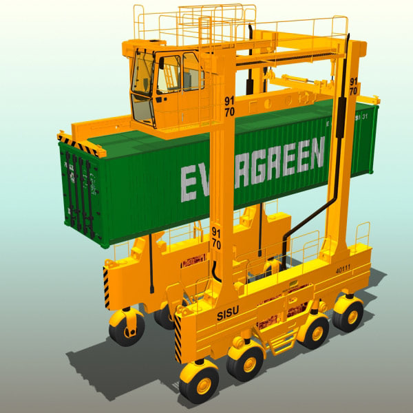 straddle carrier 3d model