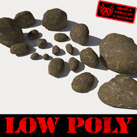 3ds max stones - boulders pebbles