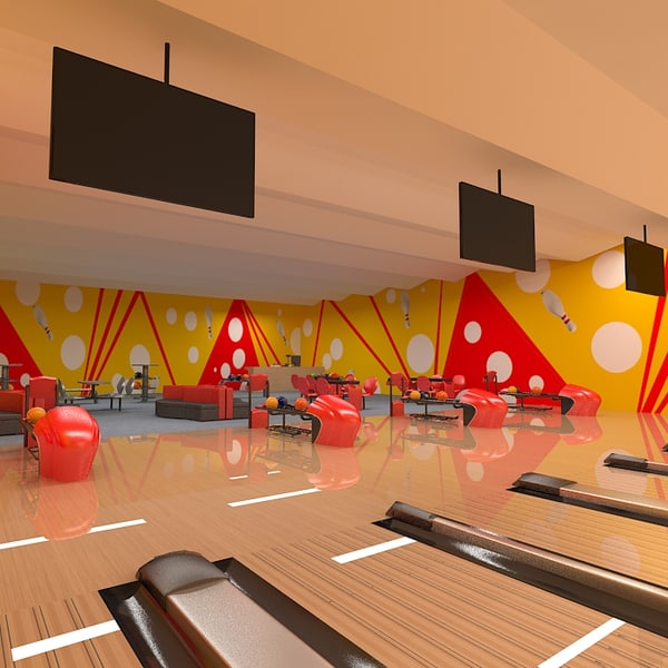 bowling club equipment 3d model