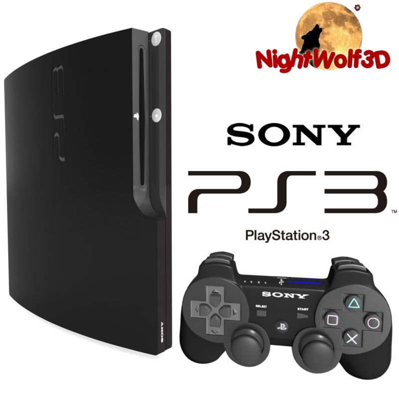 3d model details sony playstation 3