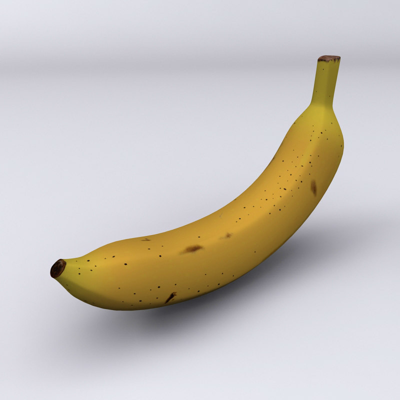 3d model banana hi res
