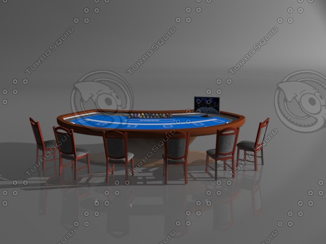 Poker table c4d