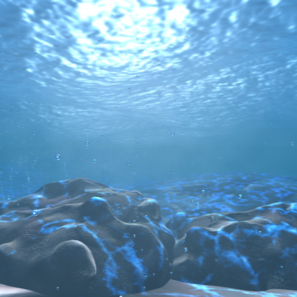 maya underwater scene