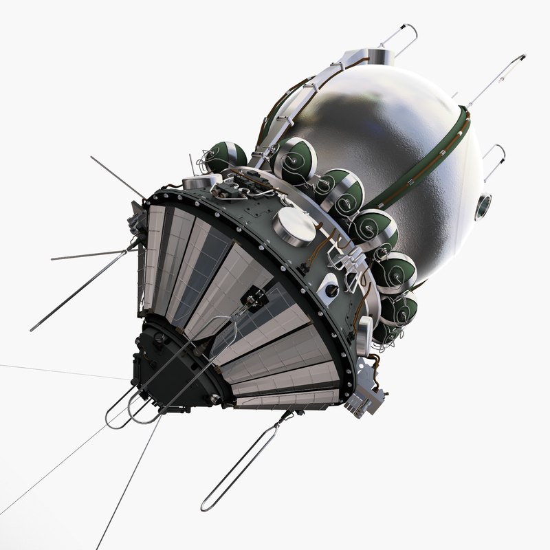 russian spaceship vostok 1 3d model