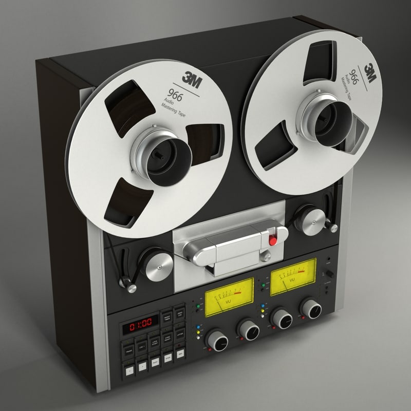 3d model tape recorder