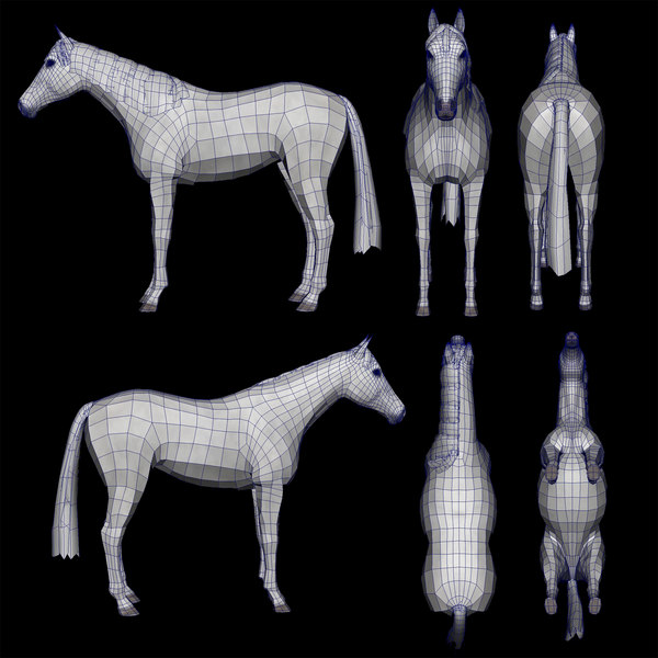 3d realistic horse games model