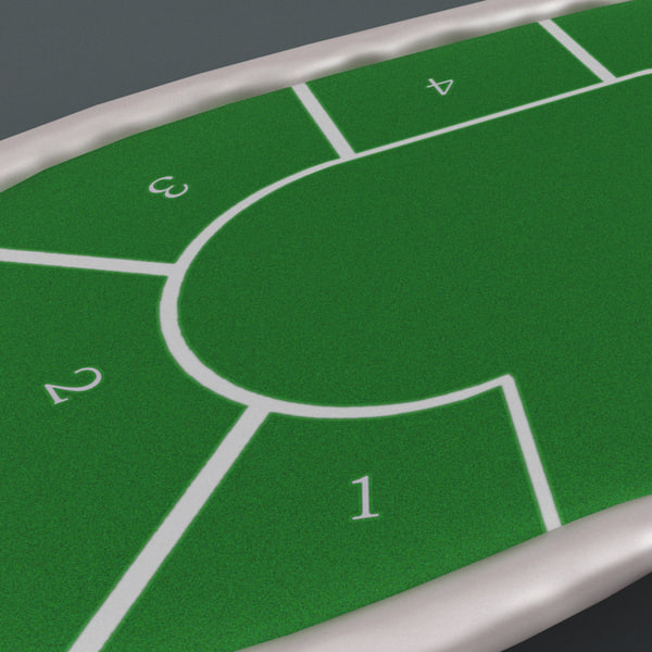 poker table green 3d model