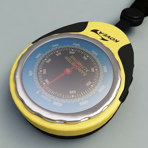 3d pocket fishing barometer altimeter