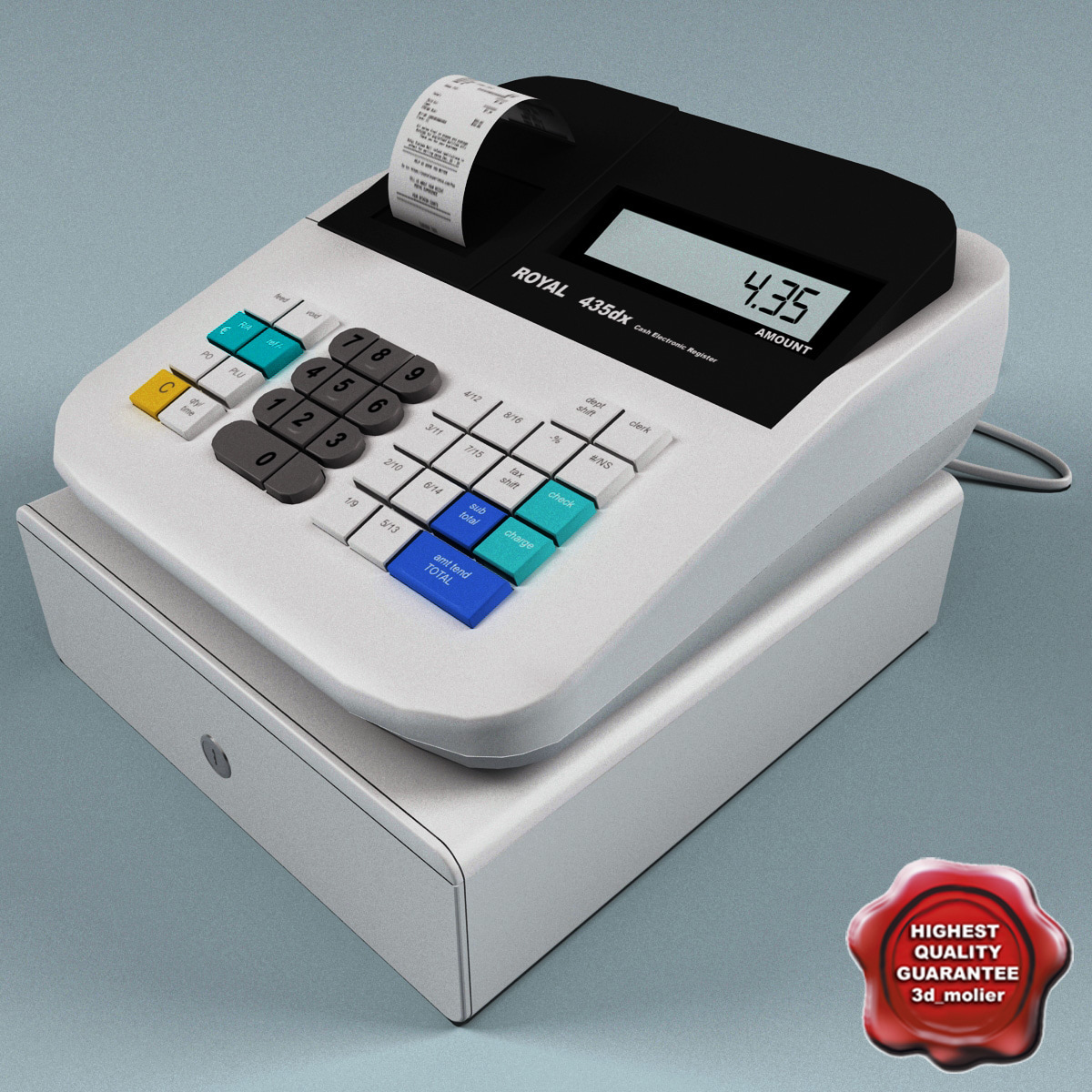 cash register v4 3d model