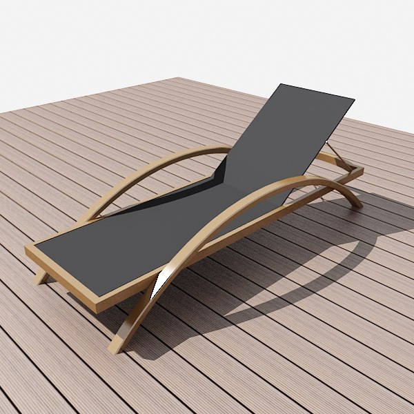 long beach chair design 3d max