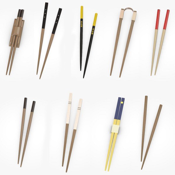 3d model chopsticks chop stick