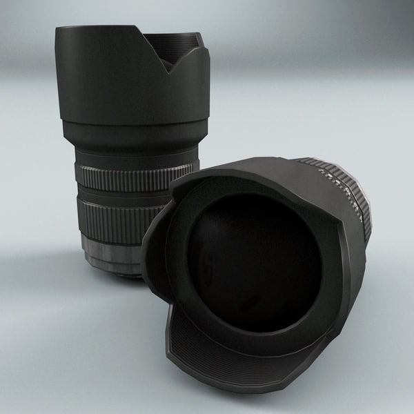 3d model of camera kit lens v3