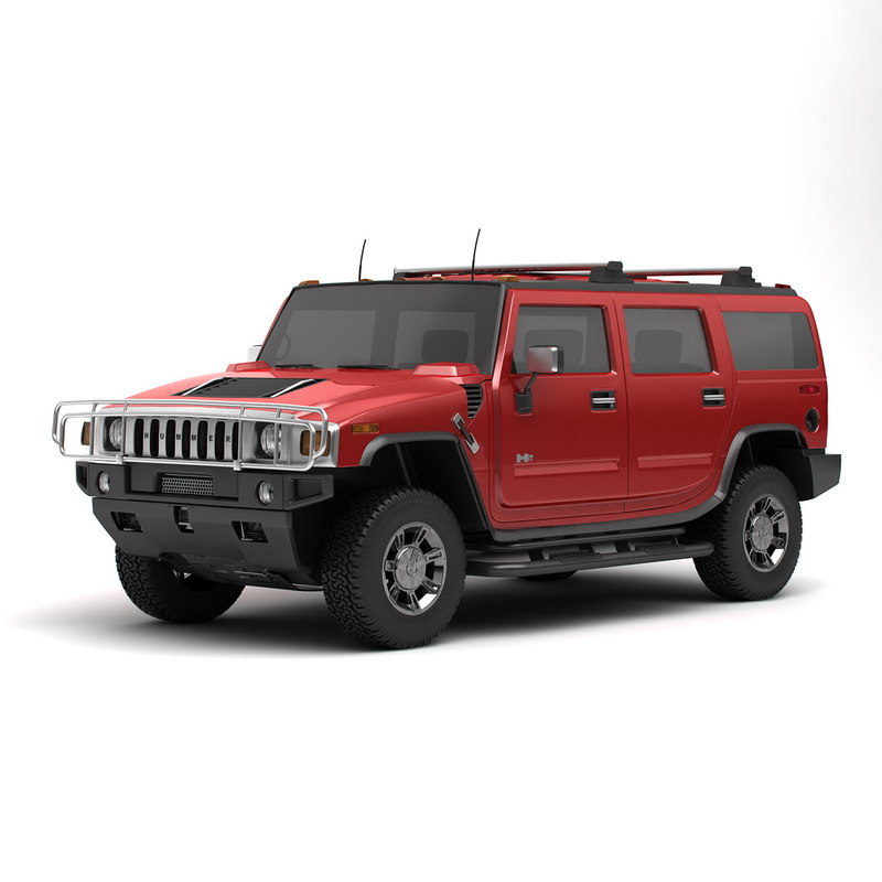 hummer h2 3d model