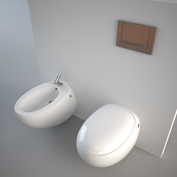 toilet design bidet 3d model
