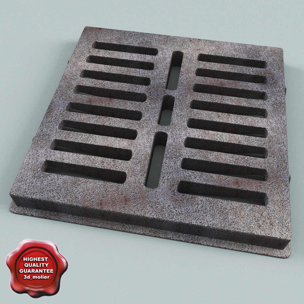 3d sewer grate