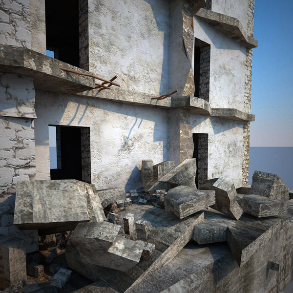 3ds max destroyed houses v1