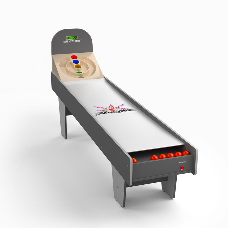 skeeball table 3d model