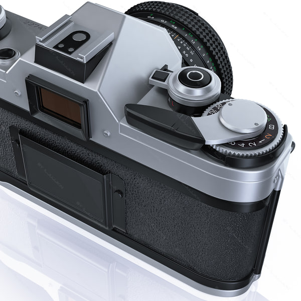 retro electronics 90s photo camera 3d model