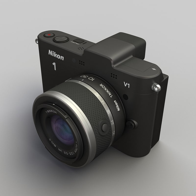 new nikon v1 lens 3d model