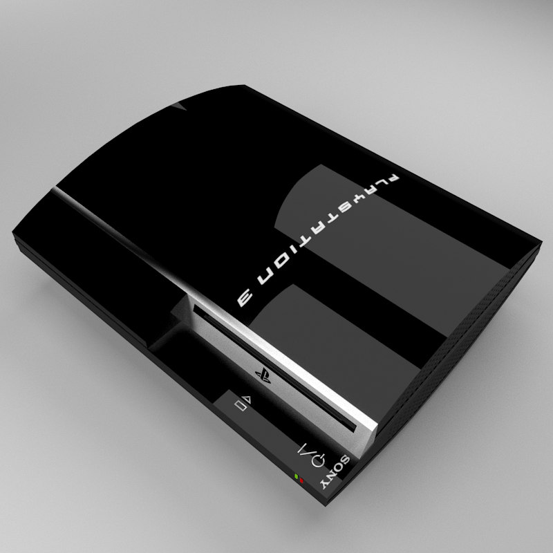 realistic playstation 3 3d model