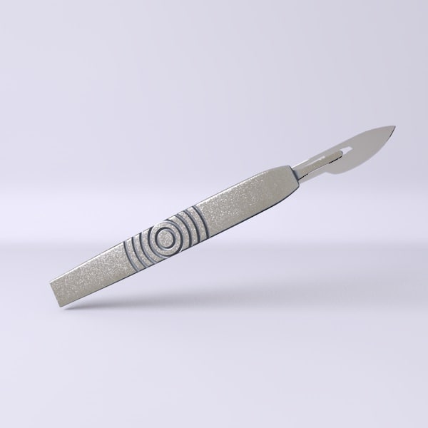 bisturí scalpel 3d obj