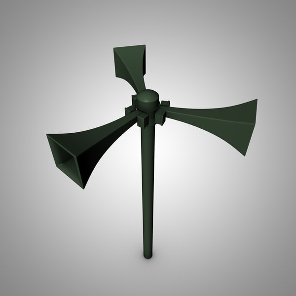 air raid siren 3d model
