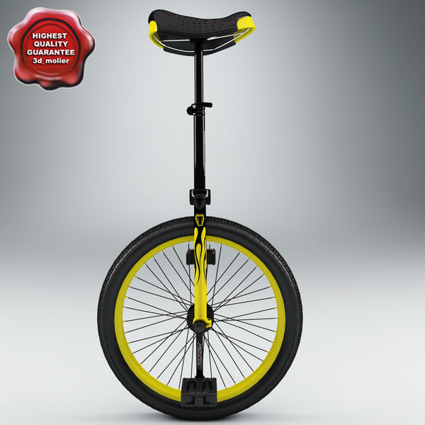 unicycles modelled 3d model