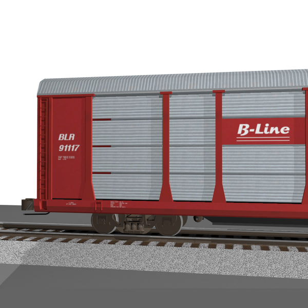 train car carrier 3d model
