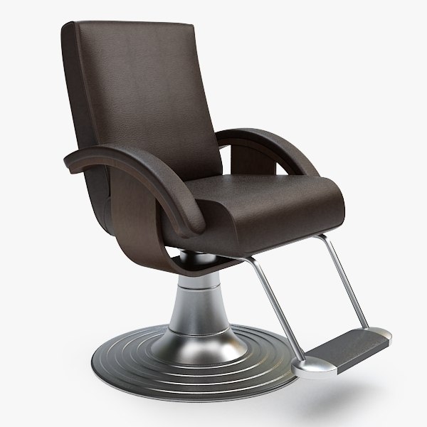 3d model barber chair