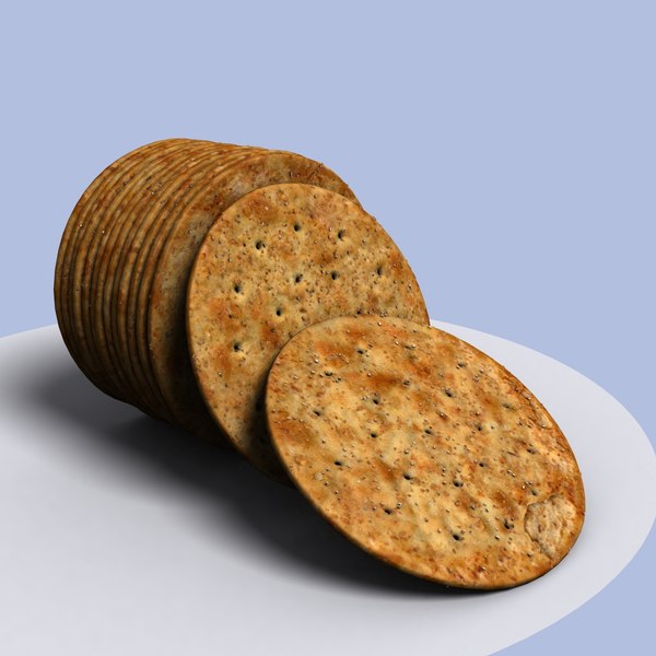 dry salty cracker bisquit 3d 3ds