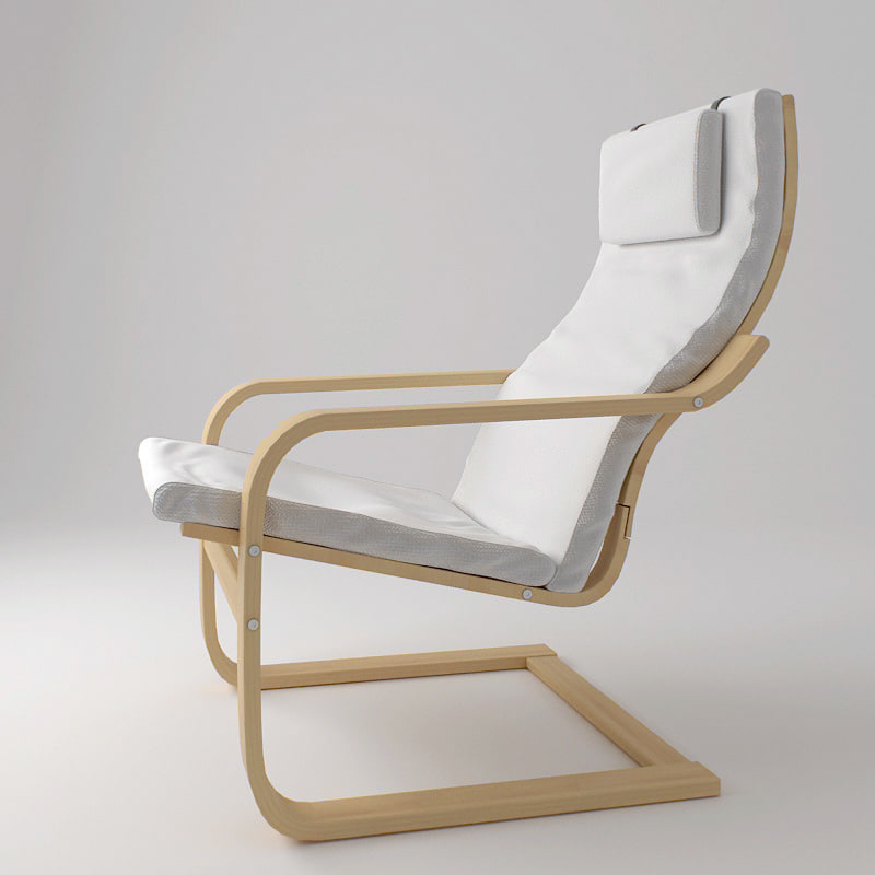 3d model ikea poang armchair chair 3d model ikea poang armchair chair