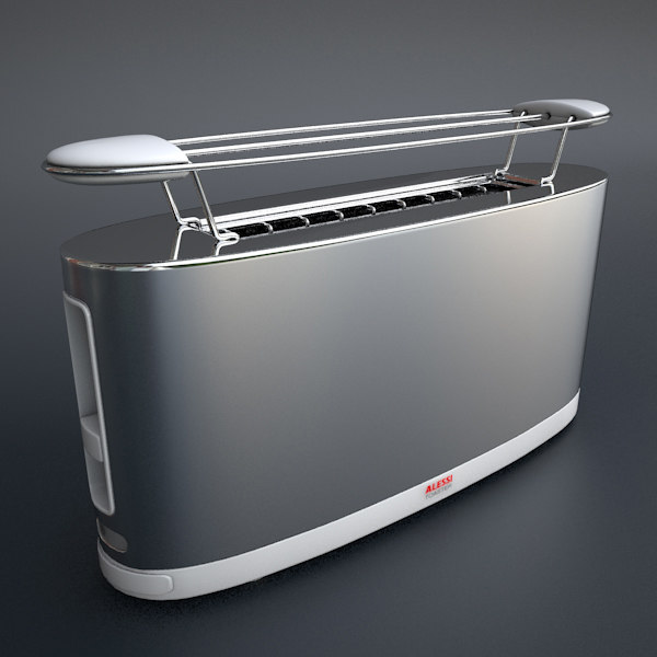 3d model alessi toaster