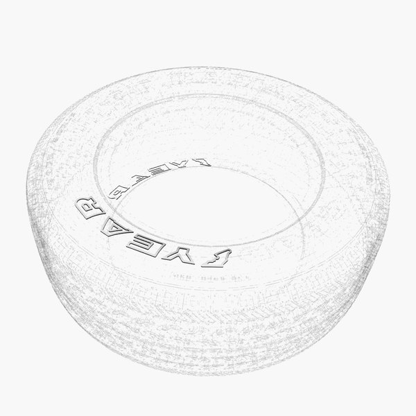 free tire label 2 3d model