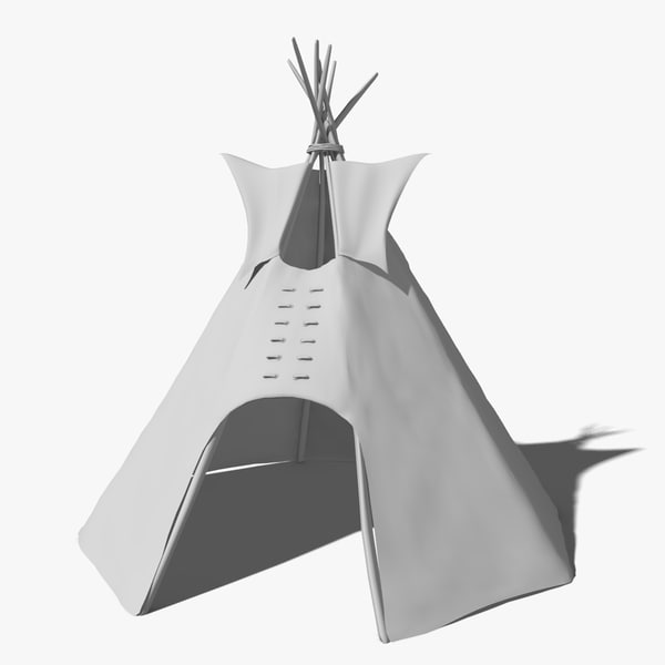 3d model of tipi tent