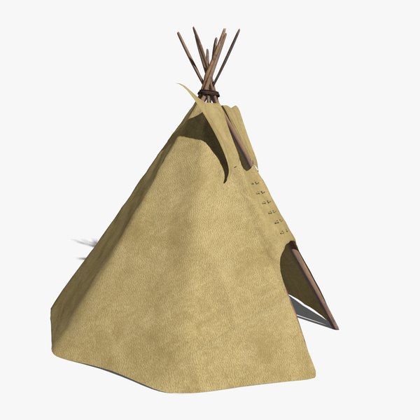 3d model of tipi tent