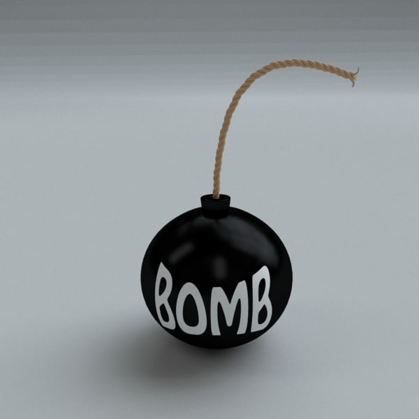 3d cartoon bombs