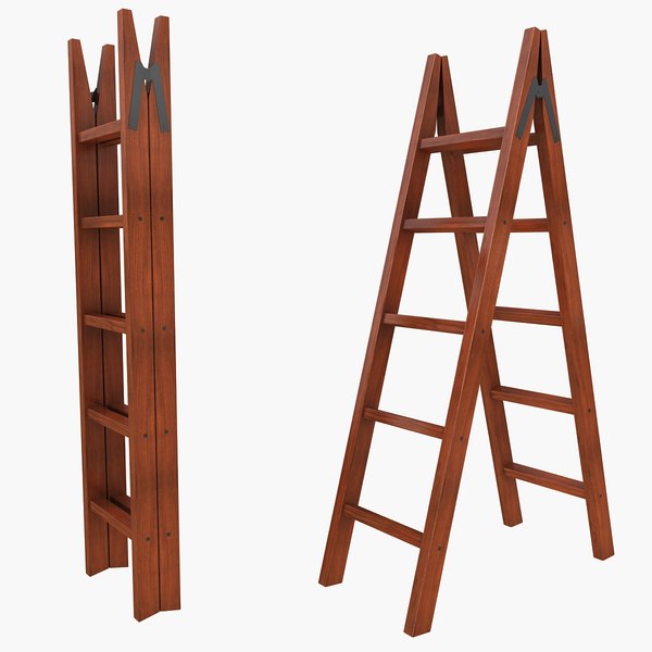 maya wooden folding ladder