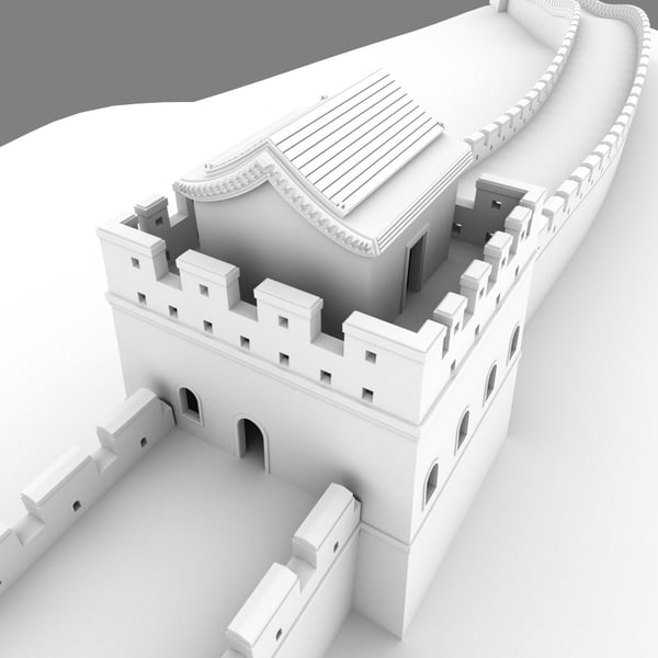 3d 3ds great wall china