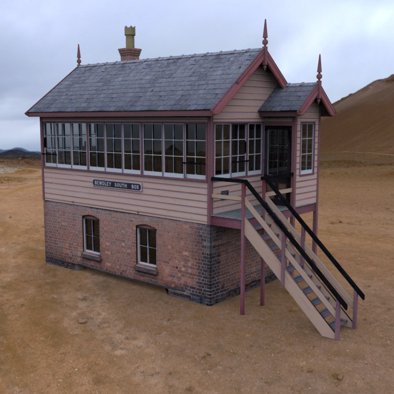 gwr signalbox railway 3d model