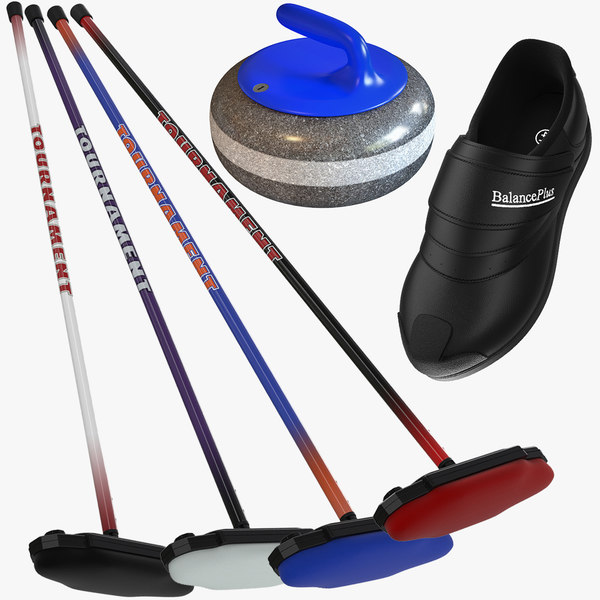 3d model curling equipment