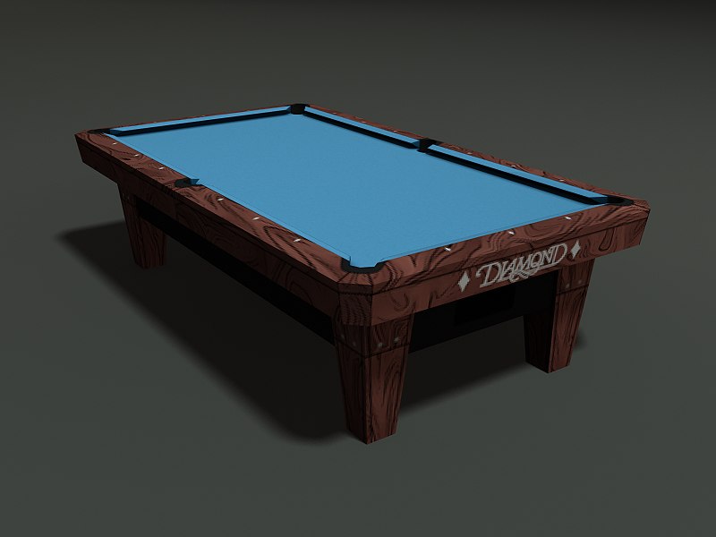 diamond pool table 3d model