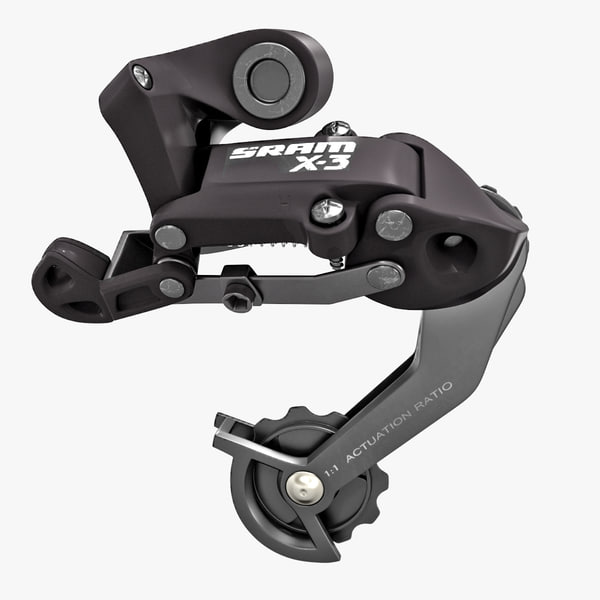 3d model bicycle rear shifter derailleurs