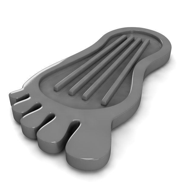 3d model of barefoot gas pedal